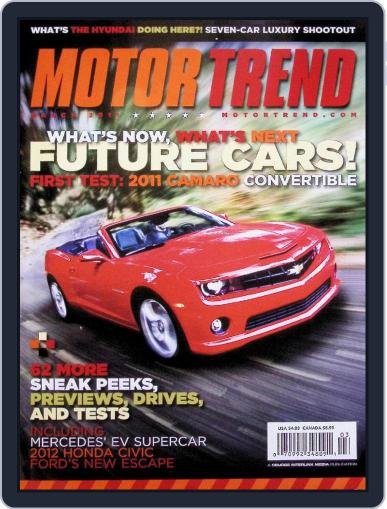 MotorTrend March 1st, 2011 Digital Back Issue Cover