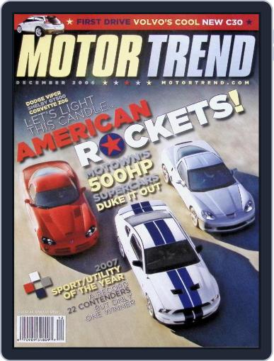 MotorTrend December 1st, 2006 Digital Back Issue Cover