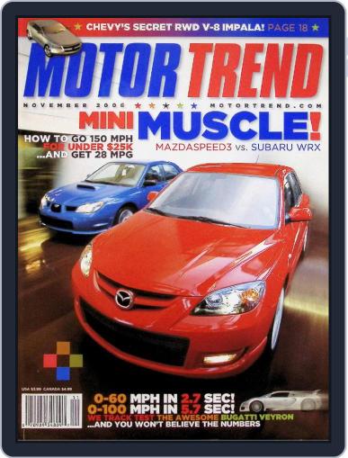 MotorTrend November 1st, 2006 Digital Back Issue Cover