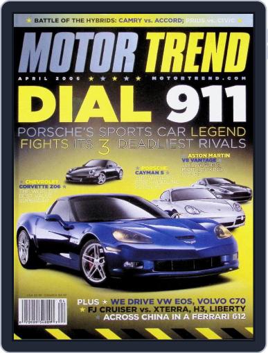 MotorTrend April 1st, 2006 Digital Back Issue Cover