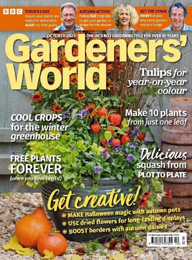 BBC Gardeners' World October 1st, 2023 Digital Back Issue Cover