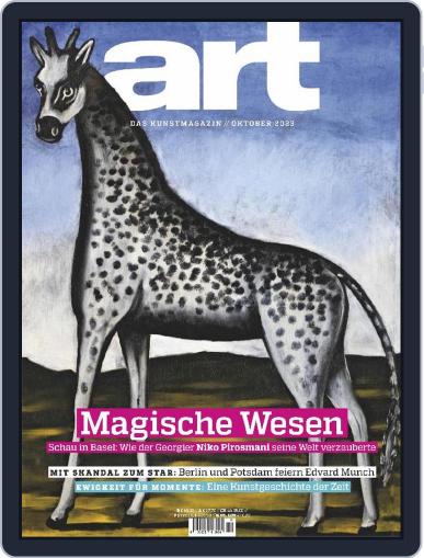 art Magazin October 1st, 2023 Digital Back Issue Cover