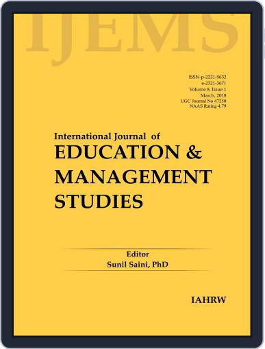 International Journal of Education and Management Studies Digital Back Issue Cover