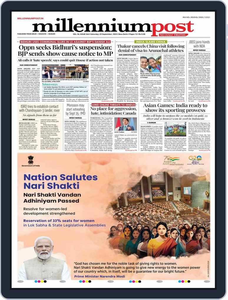 Millennium Post Delhi September 23, 2023 (Digital) 