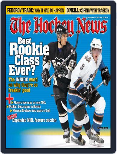 The Hockey News November 29th, 2005 Digital Back Issue Cover