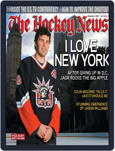 The Hockey News November 8th, 2005 Digital Back Issue Cover