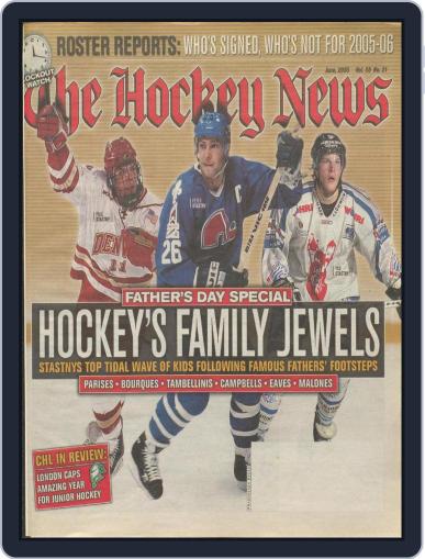 The Hockey News June 1st, 2005 Digital Back Issue Cover