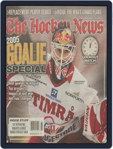 The Hockey News March 15th, 2005 Digital Back Issue Cover