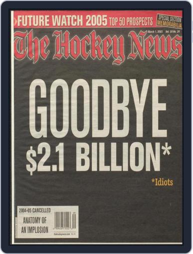 The Hockey News March 1st, 2005 Digital Back Issue Cover