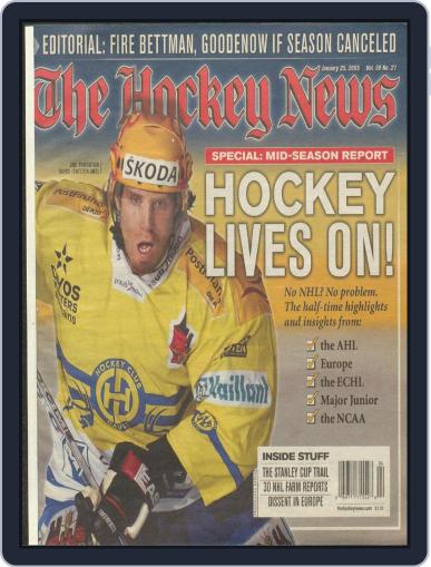 The Hockey News January 25th, 2005 Digital Back Issue Cover