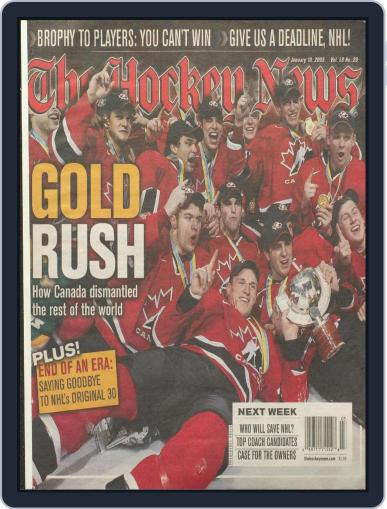 The Hockey News January 18th, 2005 Digital Back Issue Cover