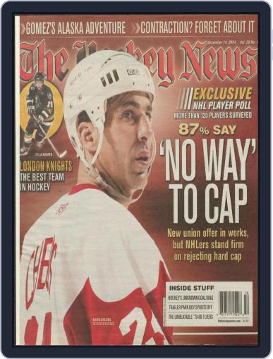 The Hockey News December 14th, 2004 Digital Back Issue Cover