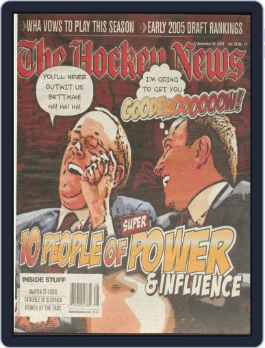 The Hockey News November 30th, 2004 Digital Back Issue Cover
