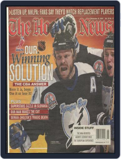 The Hockey News November 16th, 2004 Digital Back Issue Cover
