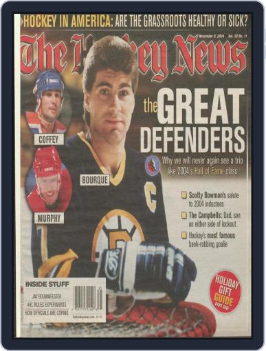 The Hockey News November 9th, 2004 Digital Back Issue Cover