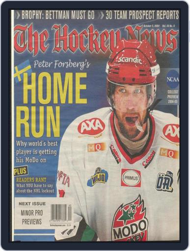 The Hockey News October 5th, 2004 Digital Back Issue Cover