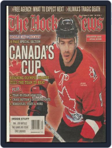 The Hockey News August 31st, 2004 Digital Back Issue Cover