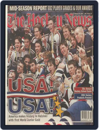 The Hockey News January 20th, 2004 Digital Back Issue Cover