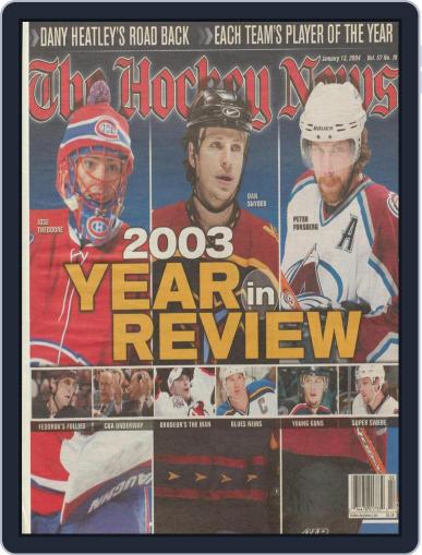 The Hockey News January 13th, 2004 Digital Back Issue Cover