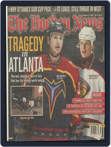 The Hockey News October 21st, 2003 Digital Back Issue Cover