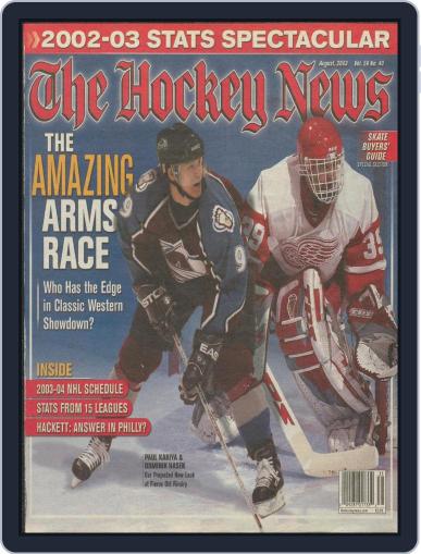 The Hockey News August 1st, 2003 Digital Back Issue Cover