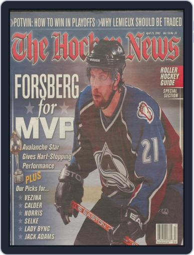 The Hockey News April 25th, 2003 Digital Back Issue Cover