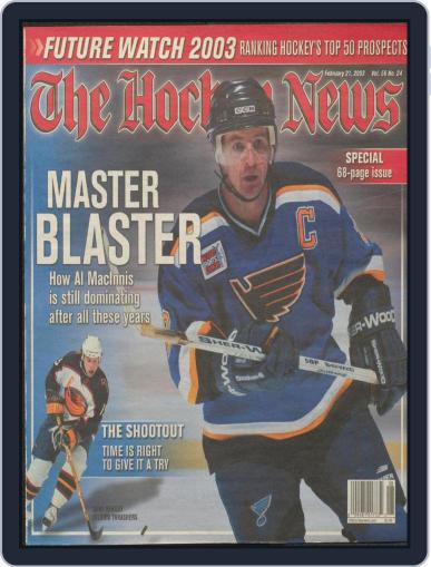The Hockey News February 21st, 2003 Digital Back Issue Cover