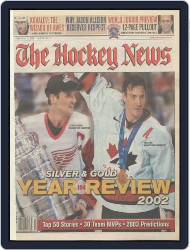The Hockey News December 27th, 2002 Digital Back Issue Cover