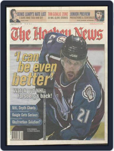 The Hockey News September 27th, 2002 Digital Back Issue Cover