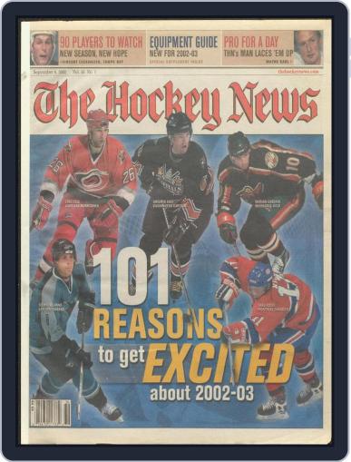 The Hockey News September 6th, 2002 Digital Back Issue Cover