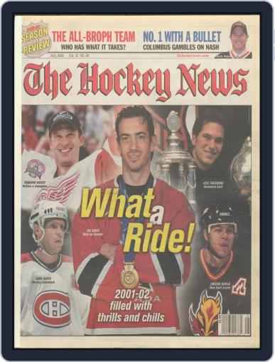 The Hockey News July 1st, 2002 Digital Back Issue Cover