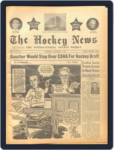 The Hockey News October 6th, 1951 Digital Back Issue Cover