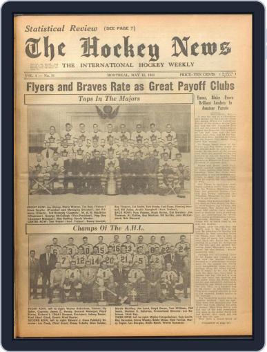 The Hockey News May 15th, 1951 Digital Back Issue Cover