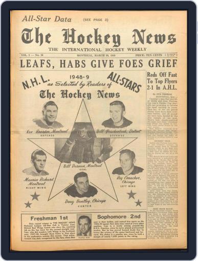 The Hockey News March 30th, 1949 Digital Back Issue Cover