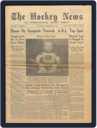 The Hockey News December 31st, 1947 Digital Back Issue Cover