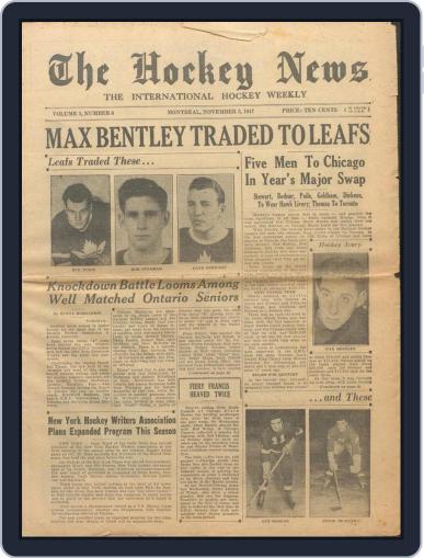The Hockey News November 5th, 1947 Digital Back Issue Cover