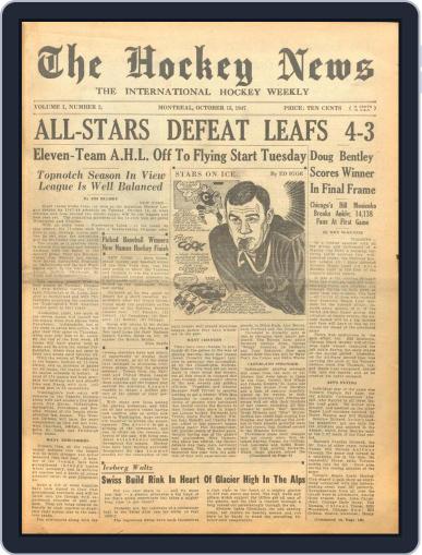 The Hockey News October 15th, 1947 Digital Back Issue Cover