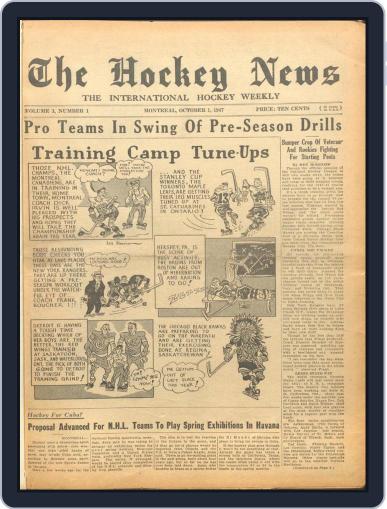 The Hockey News October 1st, 1947 Digital Back Issue Cover