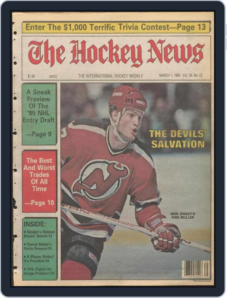 2 Hockey Magazines Incl 1 Signed Bernie Parent And 1 Signed Marcel