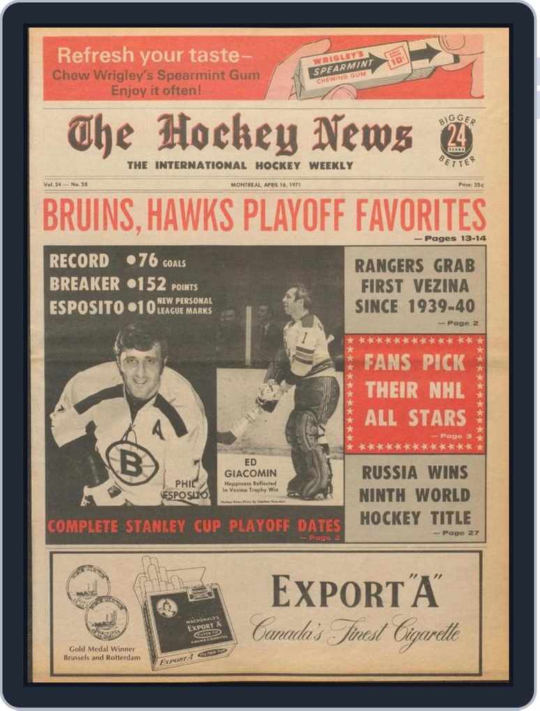 Brooks & Bouchard Shared the - RI Hockey Hall of Fame