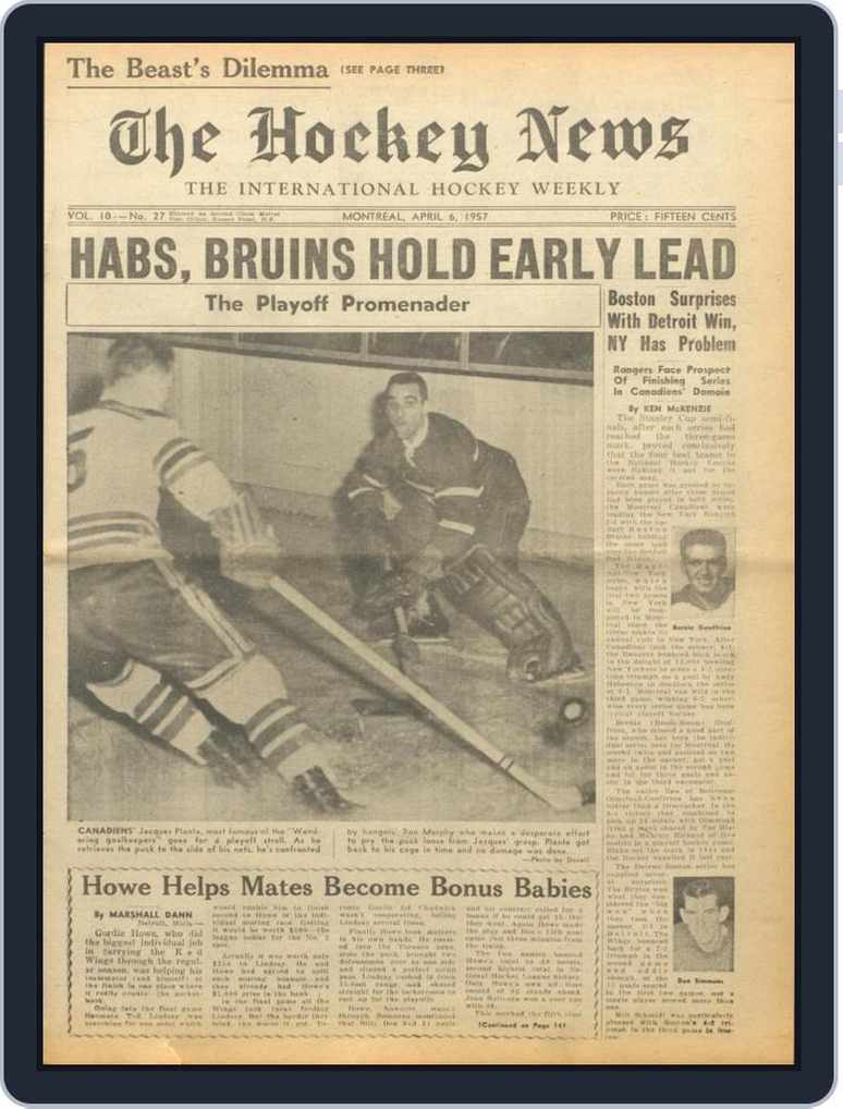 The Hockey News November 9, 1957 (Digital), 43% OFF