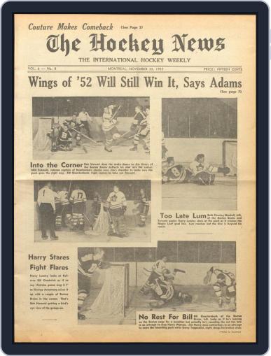 The Hockey News November 22nd, 1952 Digital Back Issue Cover