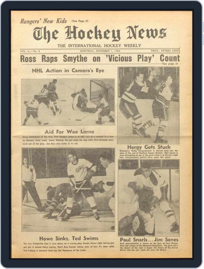 The Hockey News November 1, 1952 (Digital) 