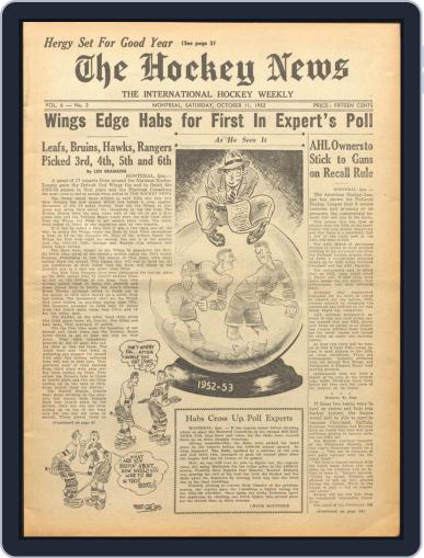 The Hockey News October 11th, 1952 Digital Back Issue Cover