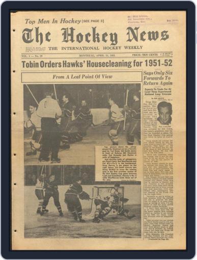 The Hockey News April 21st, 1951 Digital Back Issue Cover