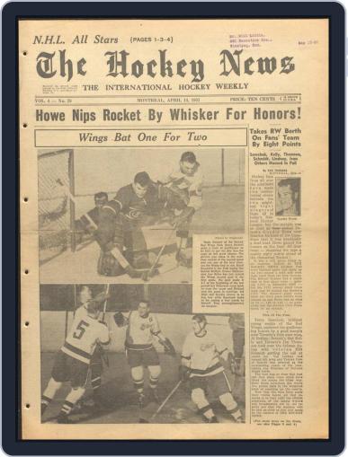 The Hockey News April 14th, 1951 Digital Back Issue Cover