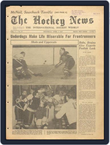 The Hockey News April 7th, 1951 Digital Back Issue Cover