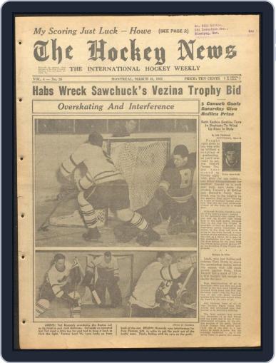 The Hockey News March 31st, 1951 Digital Back Issue Cover