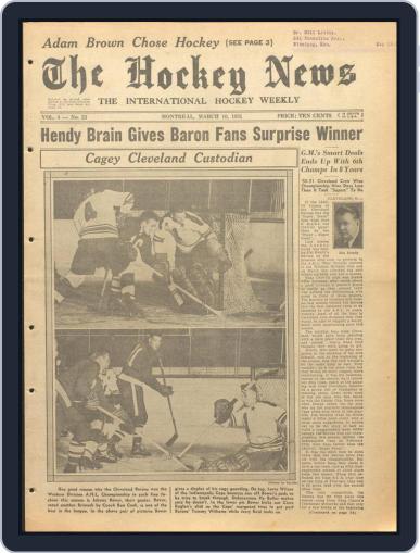 The Hockey News March 10th, 1951 Digital Back Issue Cover