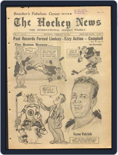 The Hockey News February 10th, 1951 Digital Back Issue Cover